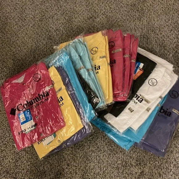 Columbia button down short sleeve top Omni shade protection size L - Picture 4 of 6